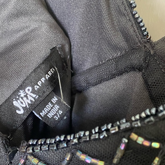 Dillards “Jump” | 4 | NWT Grey Beaded Formal Gown - Picture 5 of 8